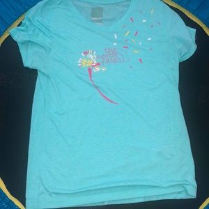 the north face shirt, v neck, small